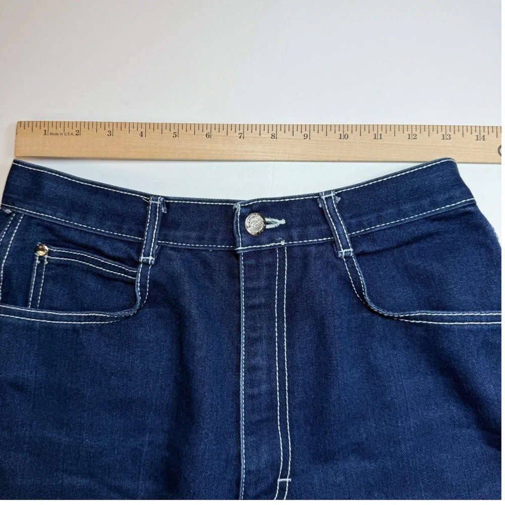 Vintage Gitano Denim Hot Shorts Frayed Hem High Waist 90s Y2K Size 25 Jorts